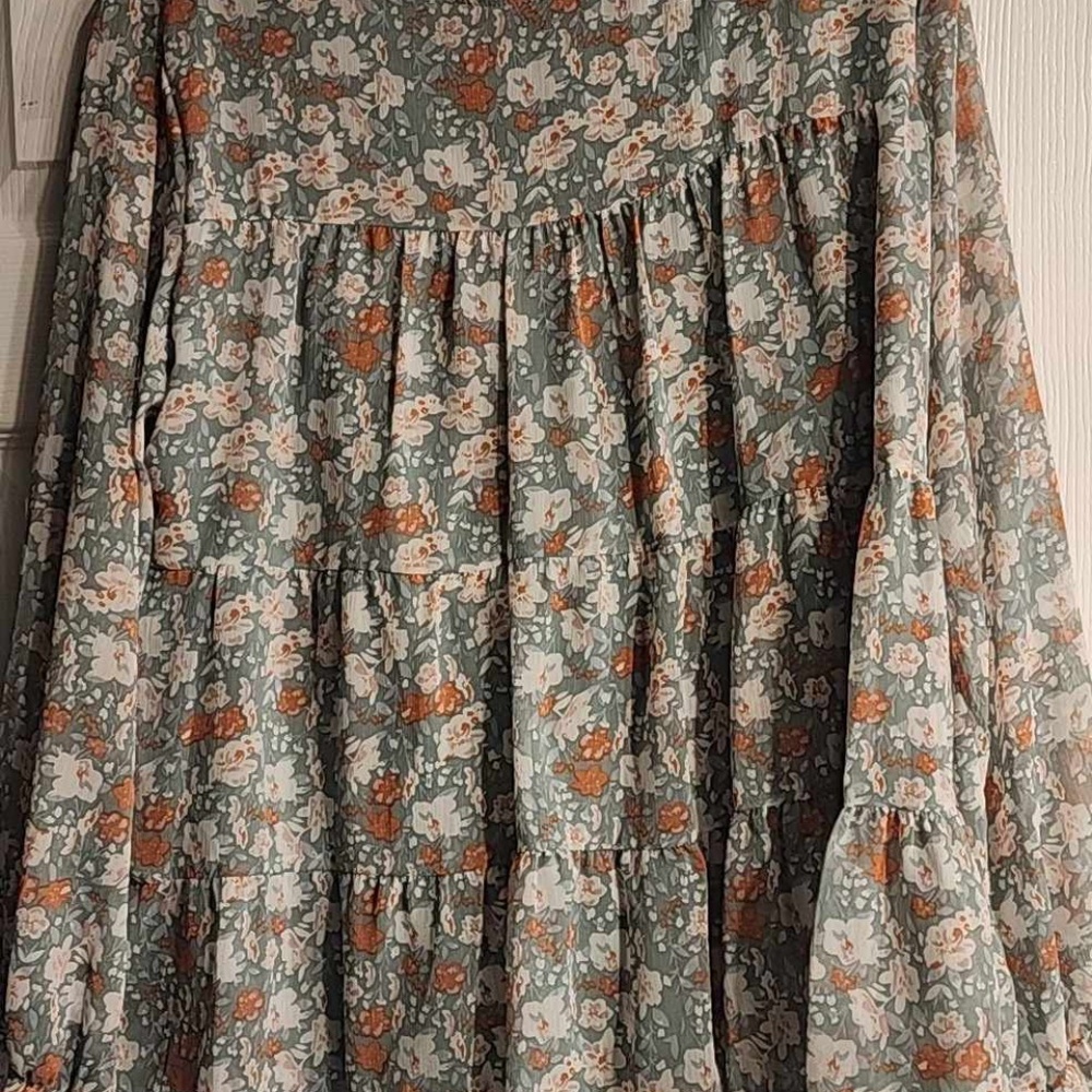 Tiered Babydoll floral Top